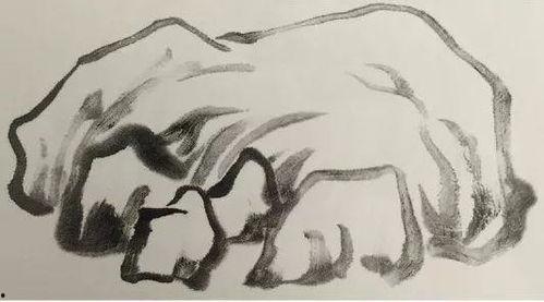 山石的画法视频